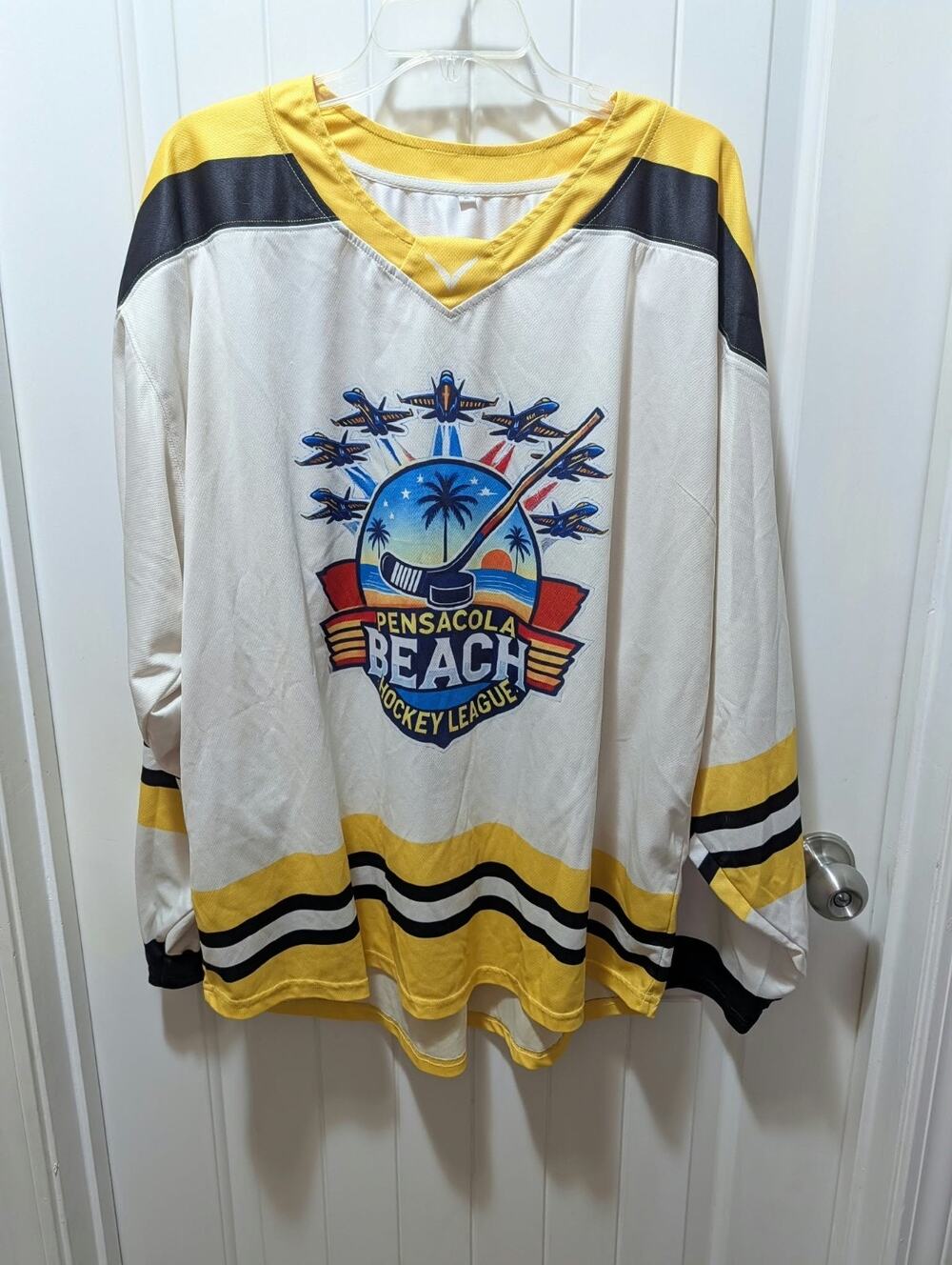 Emerald Coast Hockey League Pensacola Beach Blue Angels Jersey Men's Size XL